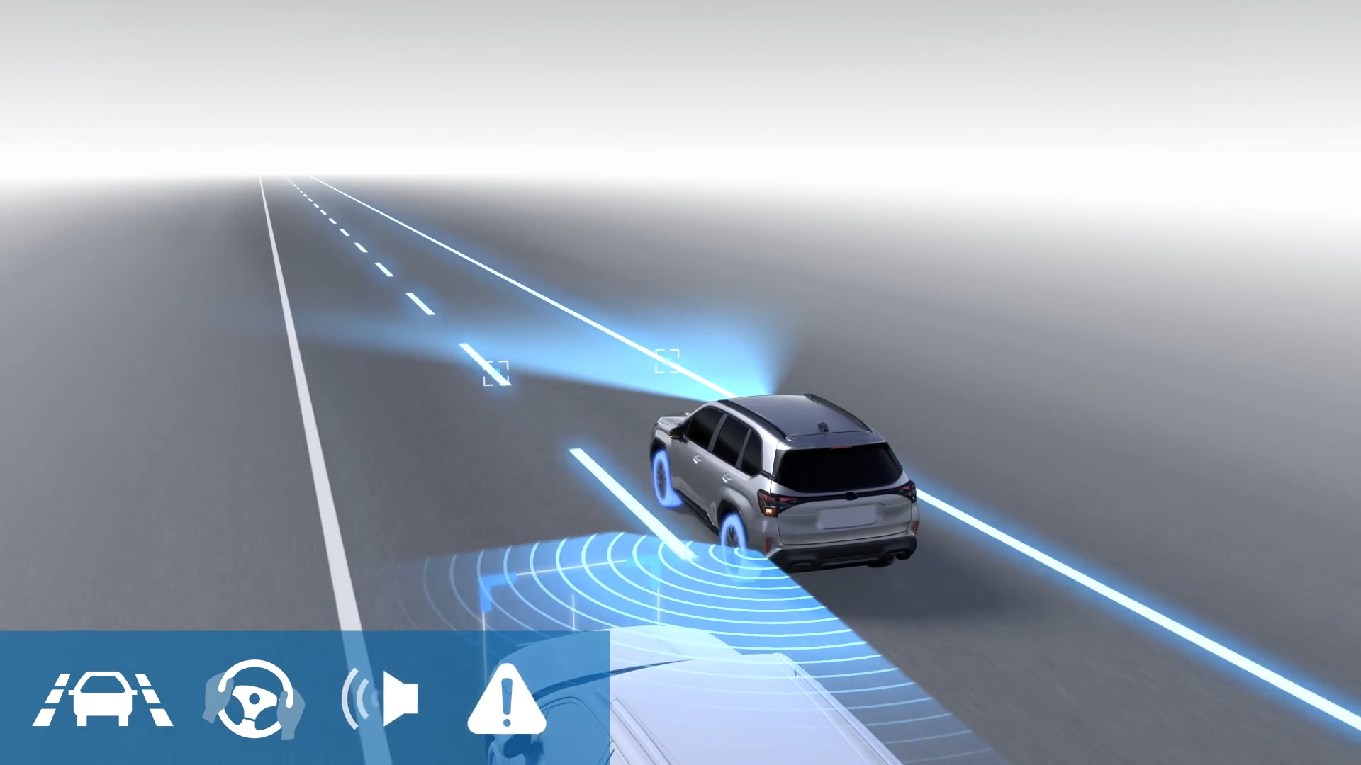 Попередження про поперечний рух позаду автомобіля